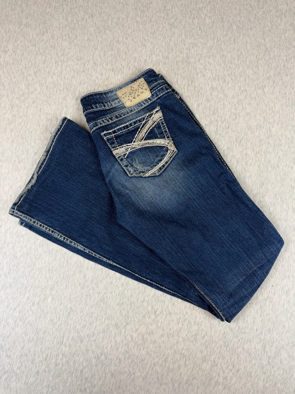 Silver Jeans Twisted Bootcut Distressed Low Rise Jeans Women’s 26 Y2K Western - Picture 14 of 15